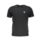 Black Cotton Men T-Shirt