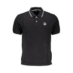 Black Cotton Men's Polo Shirt