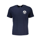 Blue Cotton Men's T-Shirt