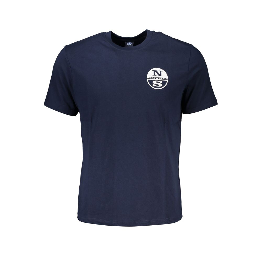 Blue Cotton Men's T-Shirt