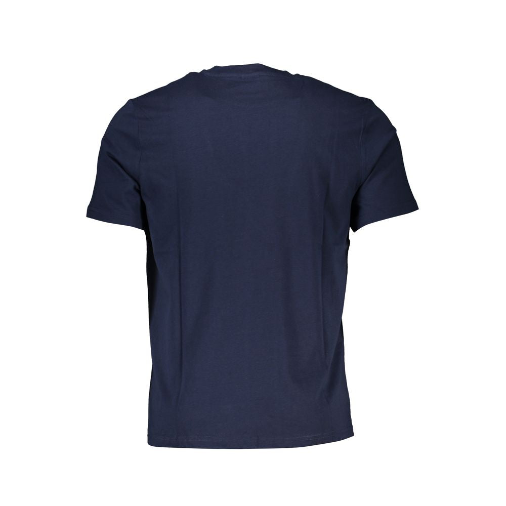 Blue Cotton Men's T-Shirt