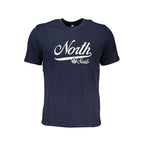 Blue Cotton Men T-Shirt