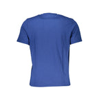 Blue Cotton Men T-Shirt