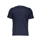 Blue Cotton Men T-Shirt