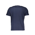 Blue Cotton Men T-Shirt