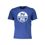 Blu Cotton Men T-Shirt
