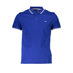 Blue Cotton Polo Shirt