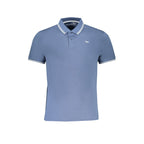Blue Cotton Polo Shirt