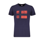 Blue Cotton Men's T-Shirt
