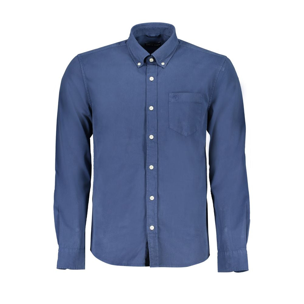 Blue Organic Cotton Men Shirt