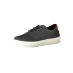 Black Polyurethane Men Sneaker