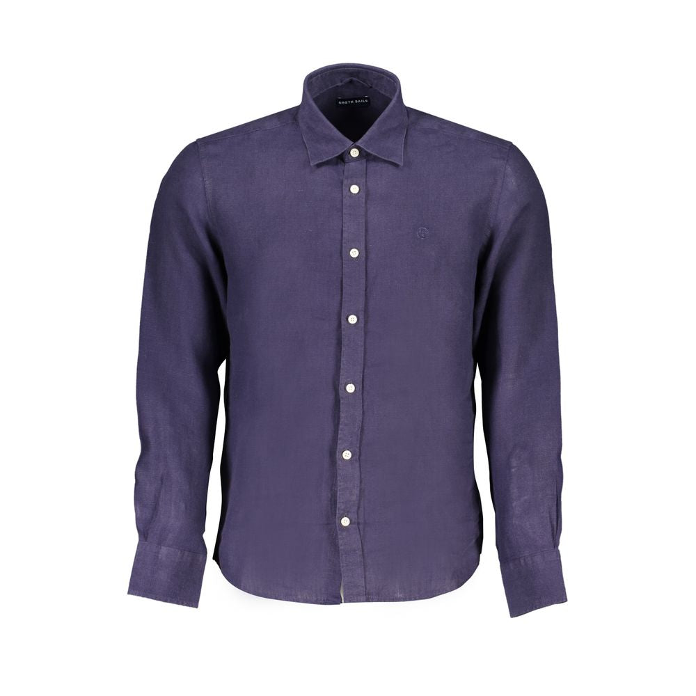 Blue Organic Cotton Men Shirt
