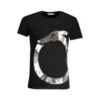 Black Cotton Men T-Shirt
