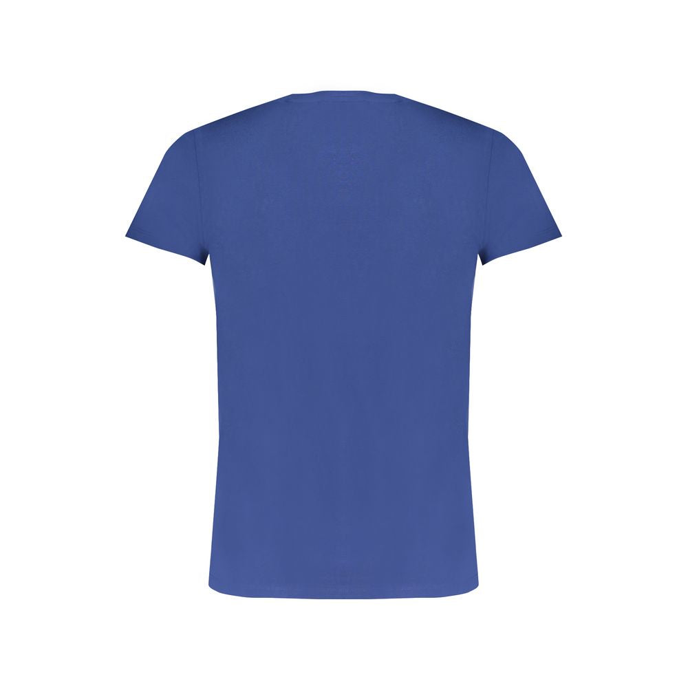 Blue Cotton Men's T-Shirt