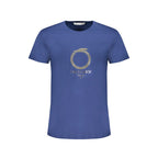 Blue Cotton Men T-Shirt