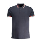 Navy Cotton Men Polo Shirt