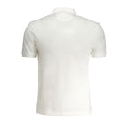 White Cotton Men Polo Shirt