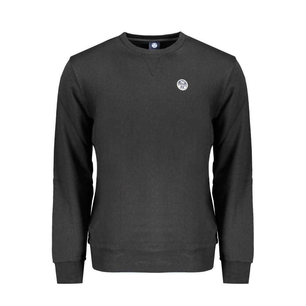 Black Cotton Men's Sweatshirt