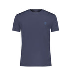 Blue Cotton Men's Slim-Fit T-Shirt