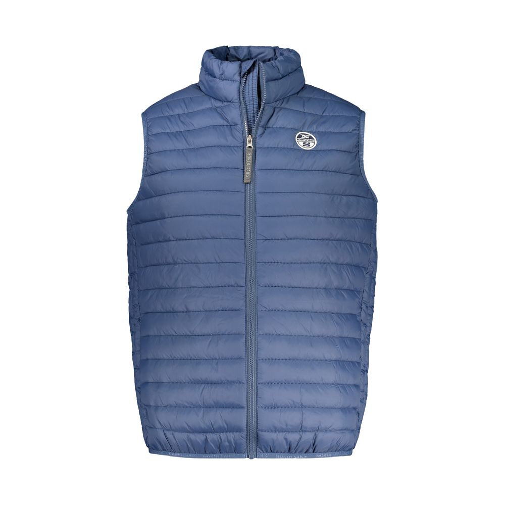 Blue Polyamide Men's Vest