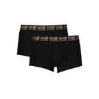 Black Cotton Men's Boxer Underwear Pair