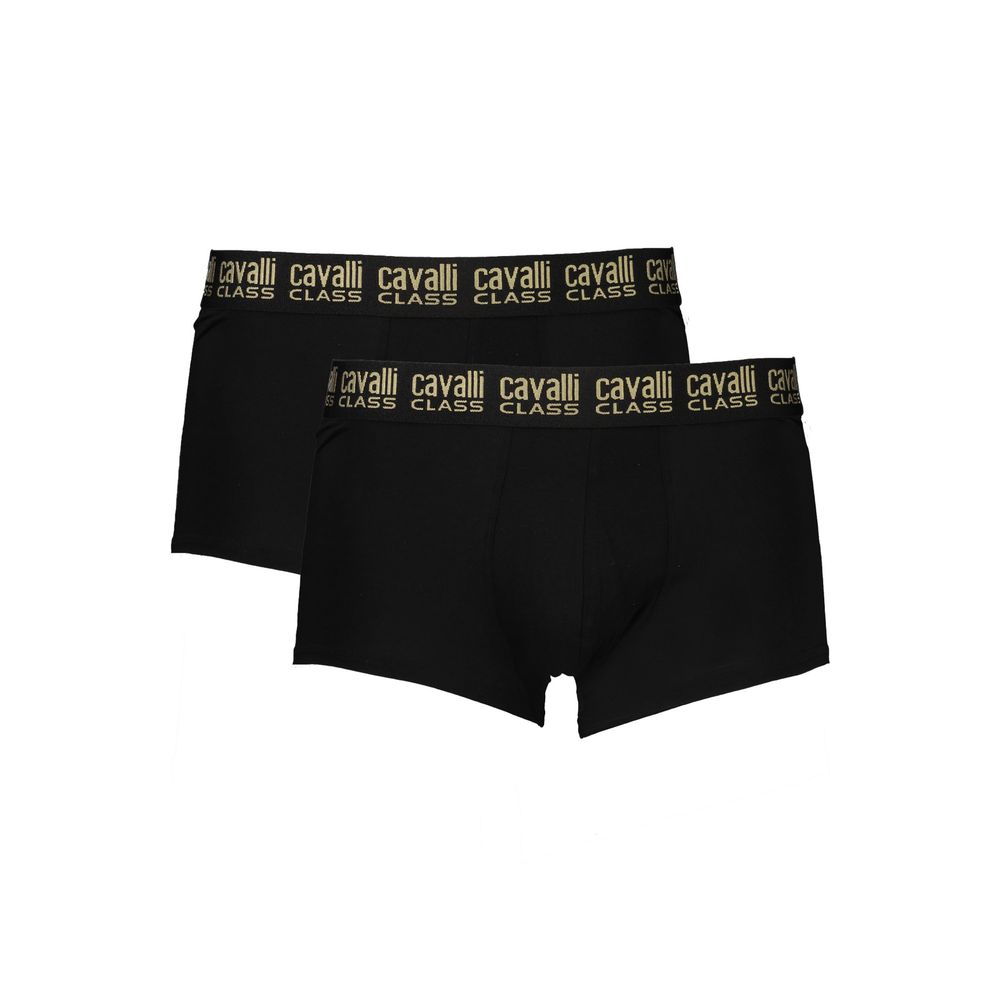 Black Cotton Men's Boxer Underwear Pair