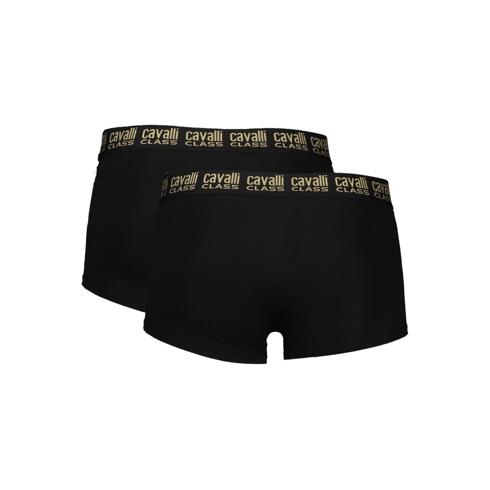 Black Cotton Men's Boxer Underwear Pair