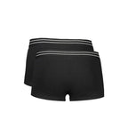 Black Cotton Men's Boxer Briefs