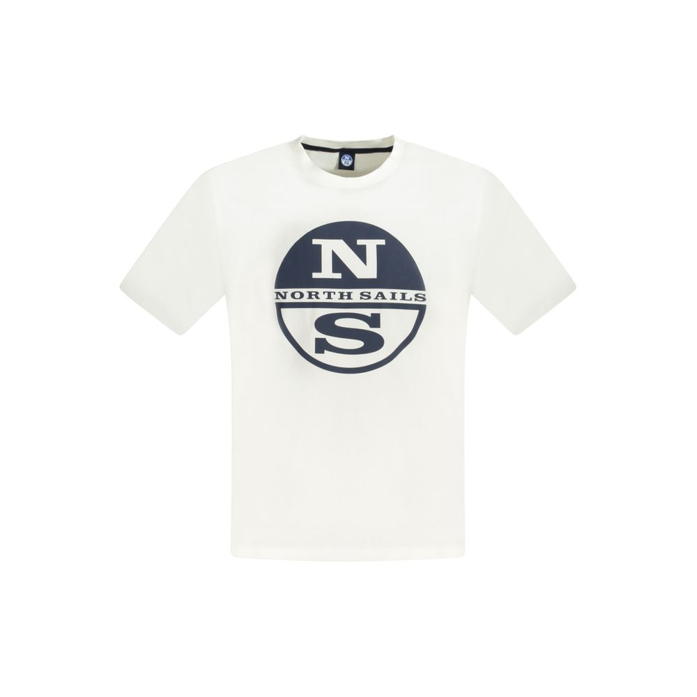 White Cotton Men's T-Shirt
