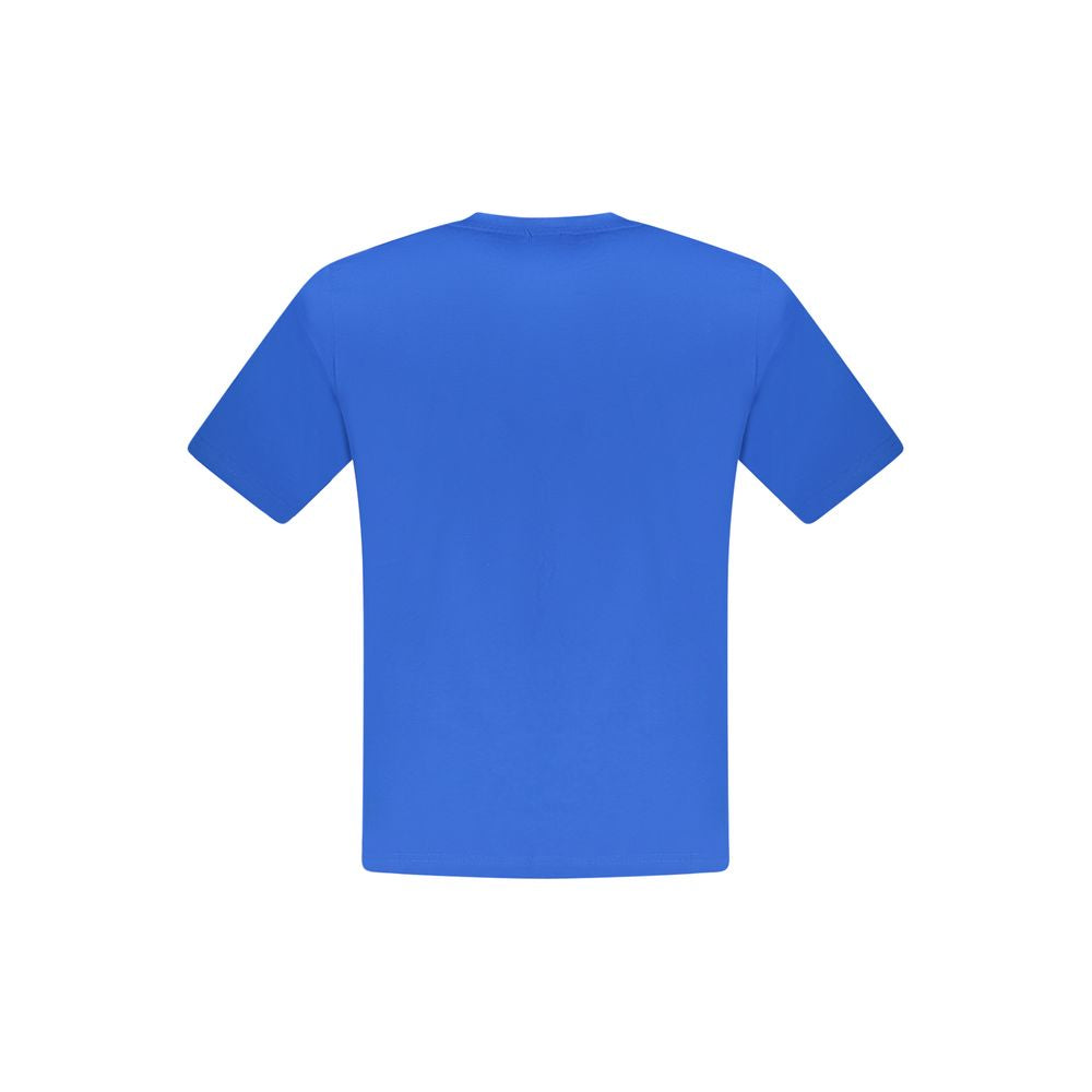Blue Cotton Men's T-Shirt