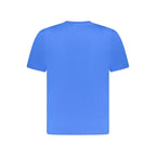 Blue Cotton Men T-Shirt