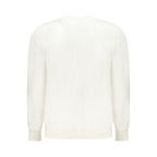 White Cotton Men Sweatshirt