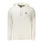 White Cotton Men's Hooded Sweatshirt