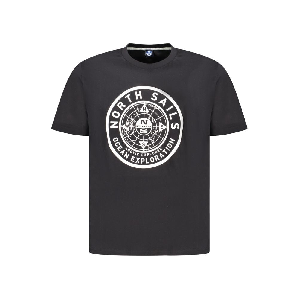 Black Cotton Men's T-Shirt
