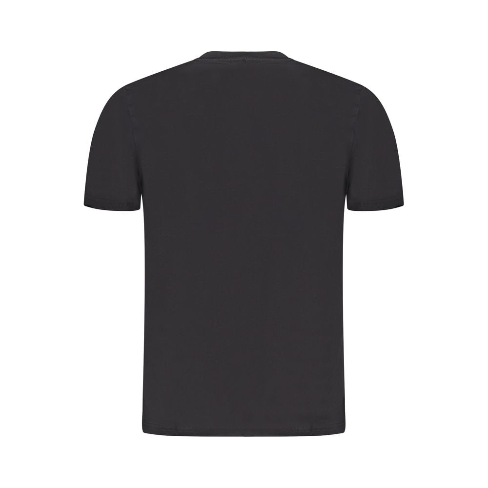Black Cotton Men's T-Shirt