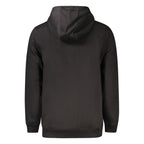 Black Cotton Men's Hoodie Sweatshirt