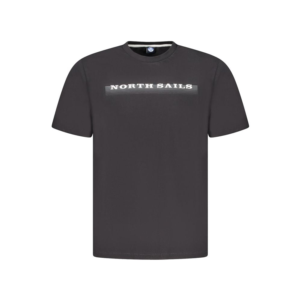 Black Cotton Men's T-Shirt