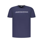 Blue Cotton Men's T-Shirt