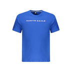 Blue Cotton Men T-Shirt