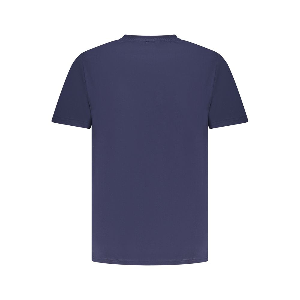 Blue Cotton Men's T-Shirt