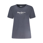 Blue Sustainable Cotton Women T-Shirt
