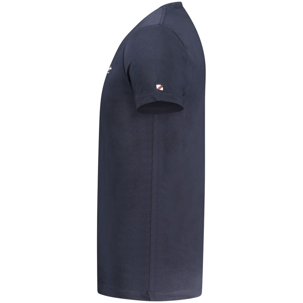 Blu Cotton Men T-Shirt