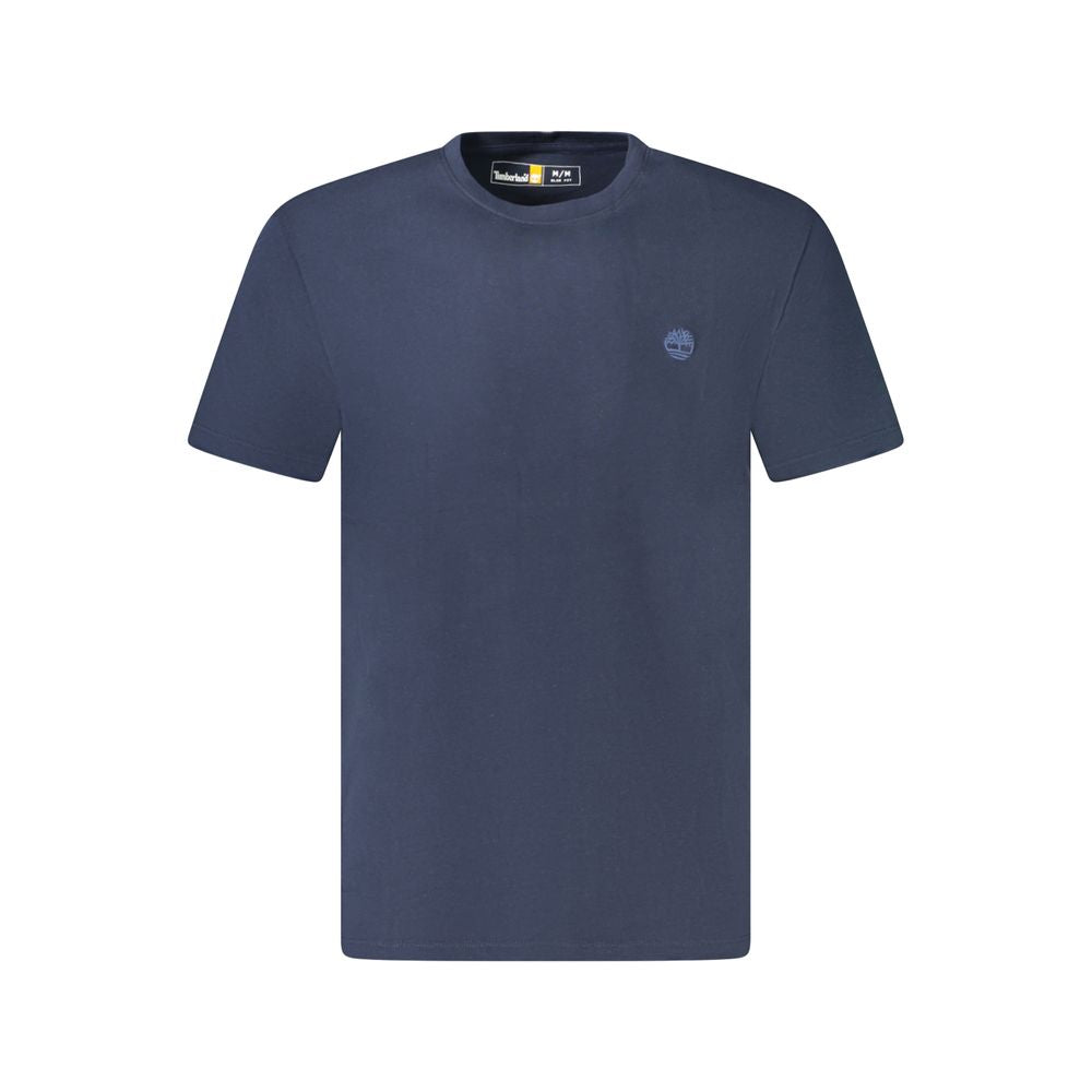 Blue Cotton Men T-Shirt