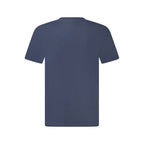 Blue Cotton Men T-Shirt