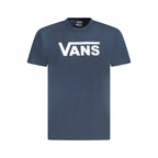 Blue Cotton Men's T-Shirt