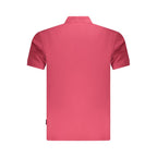 Red Cotton Men Polo Shirt