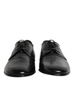 Black Leather Lace Up Derby Dress Formal Shoes