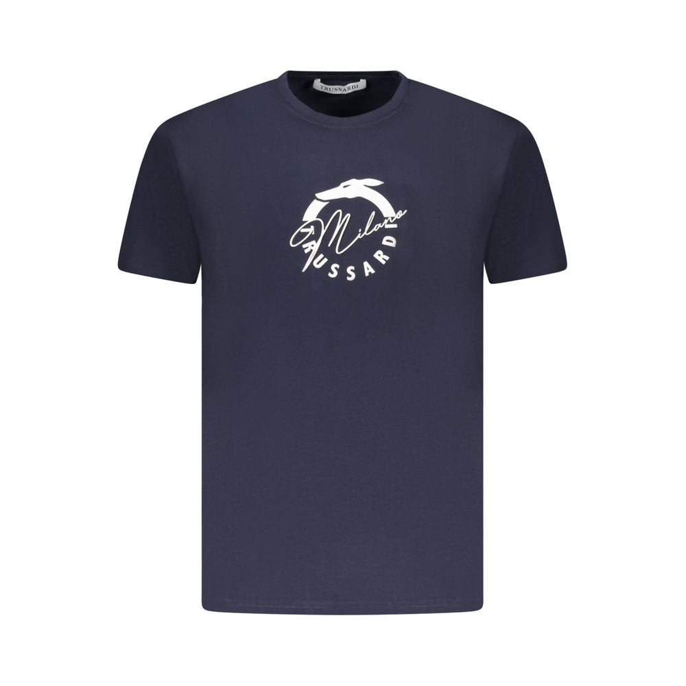 Blu Cotton Men T-Shirt