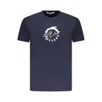 Blu Cotton Men T-Shirt