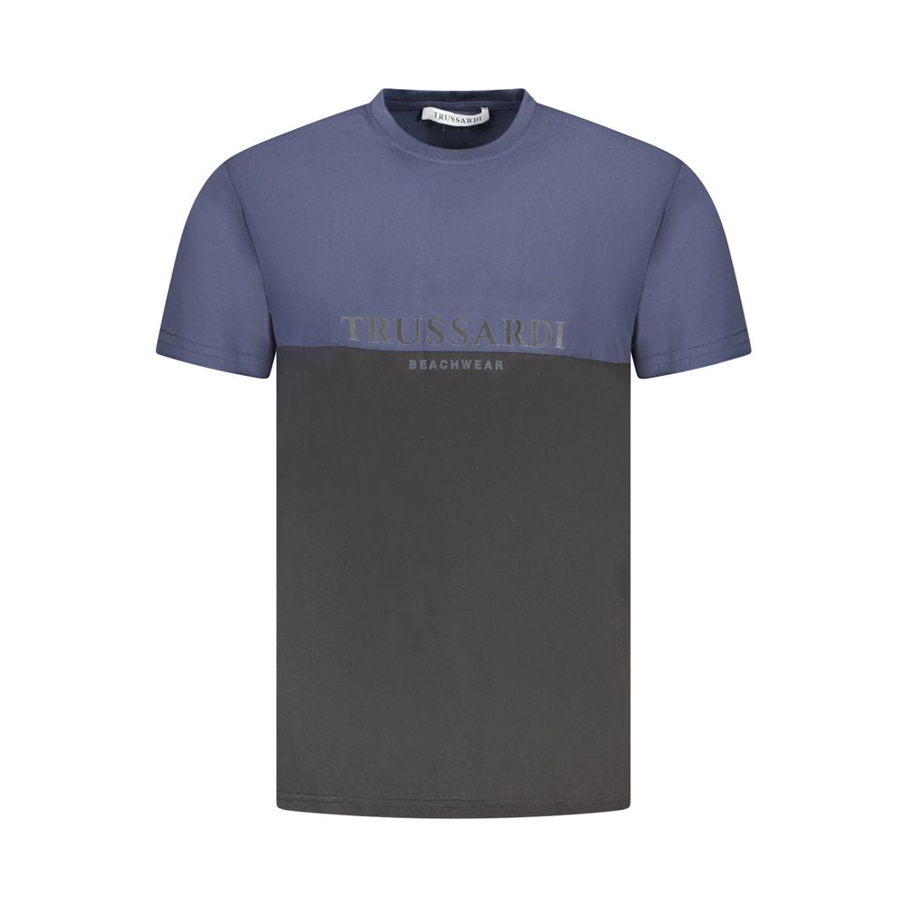 Blue Cotton Men's T-Shirt